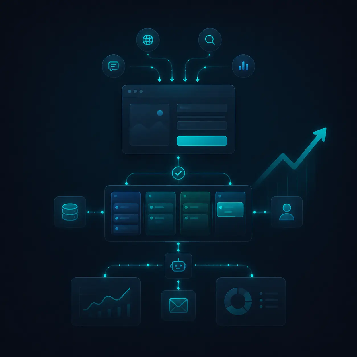 Lead generation and sales systems visual